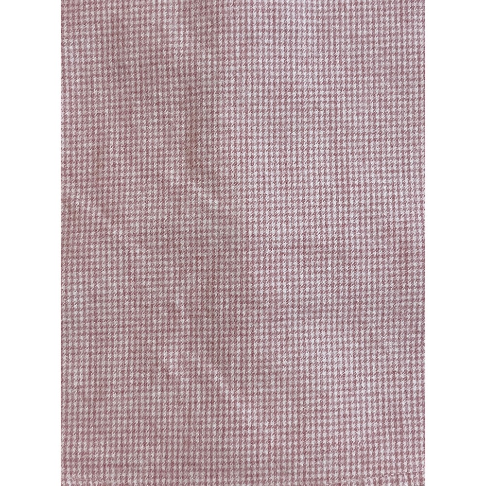 Abercrombie & Fitch Soft Flannel Shirt Men M Pink Houndstooth Button Down Cotton - Picture 12 of 12